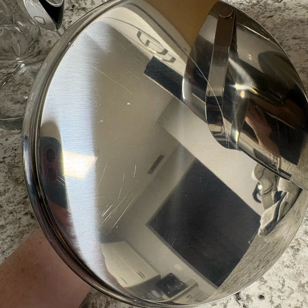 Threshold Stainless Steel Ice Bucket With Tongs And Lid Sleek Design Tongs Fit